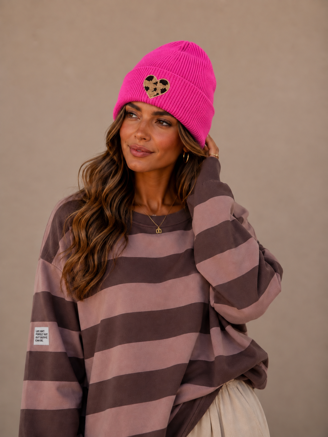 Leo Mütze Damen pink