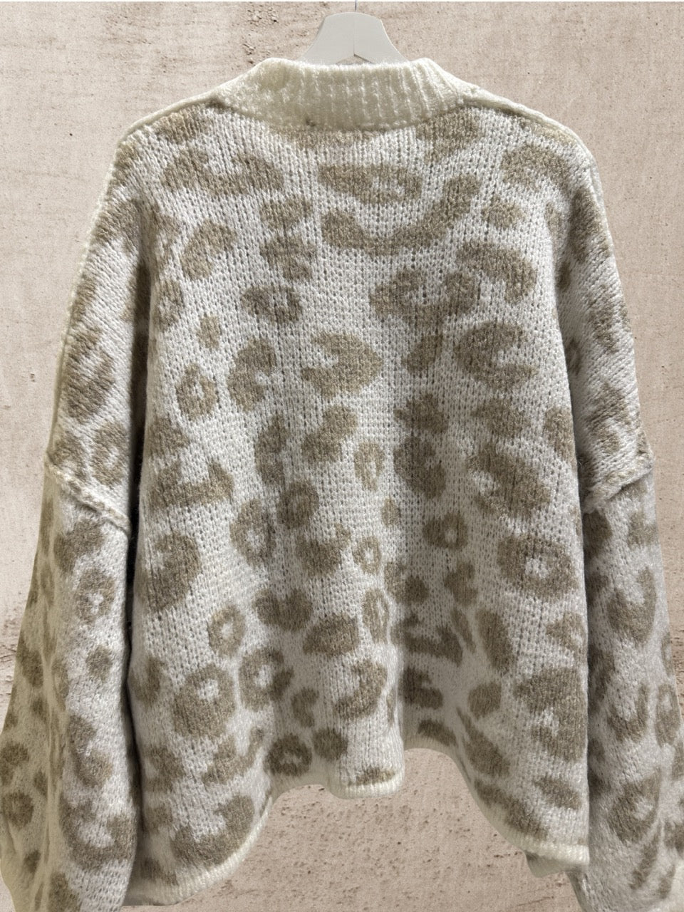 Cardigan Leo Langarm Cremé-Beige