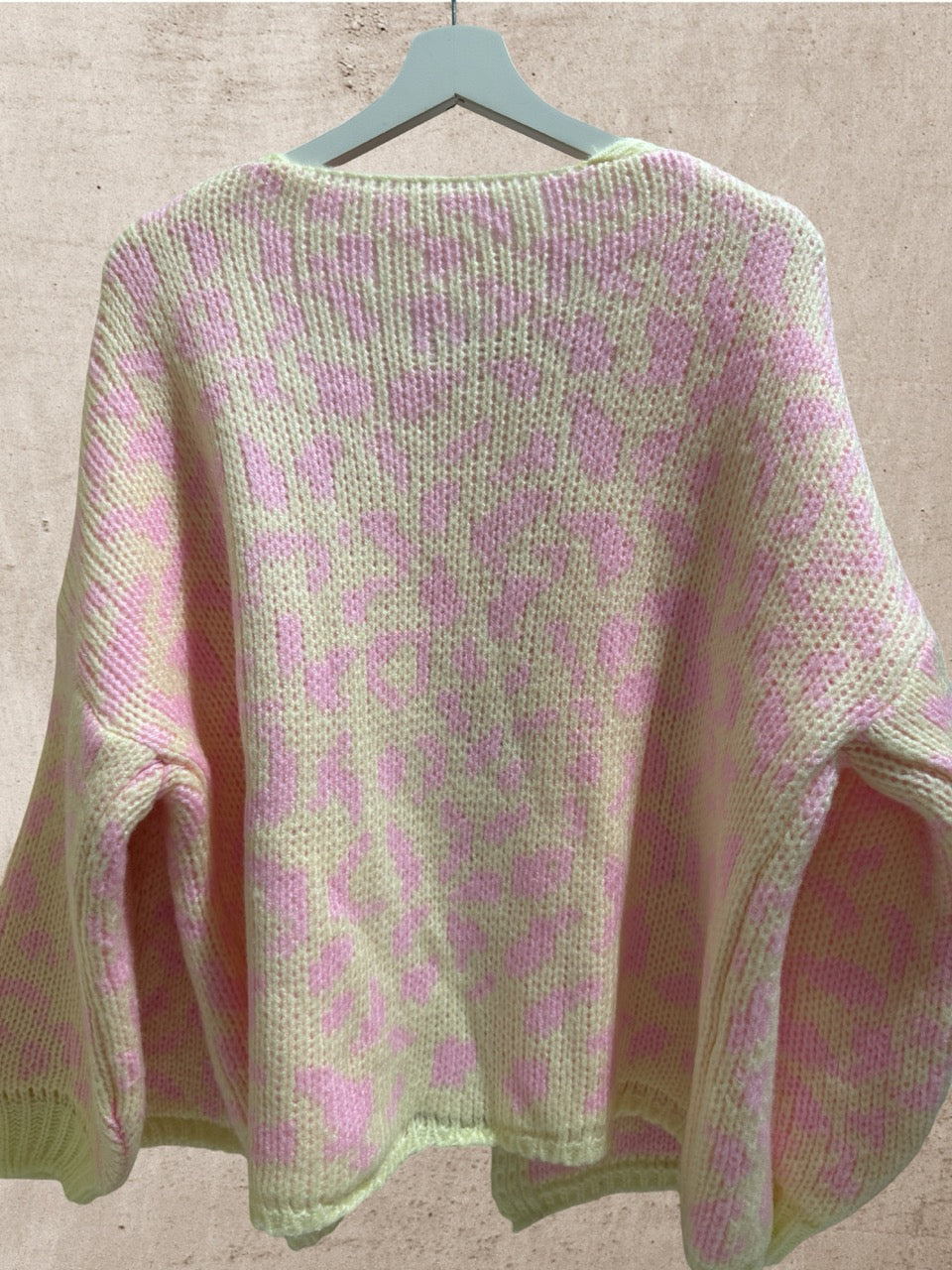 Cardigan Leo Rosá-Hellgelb