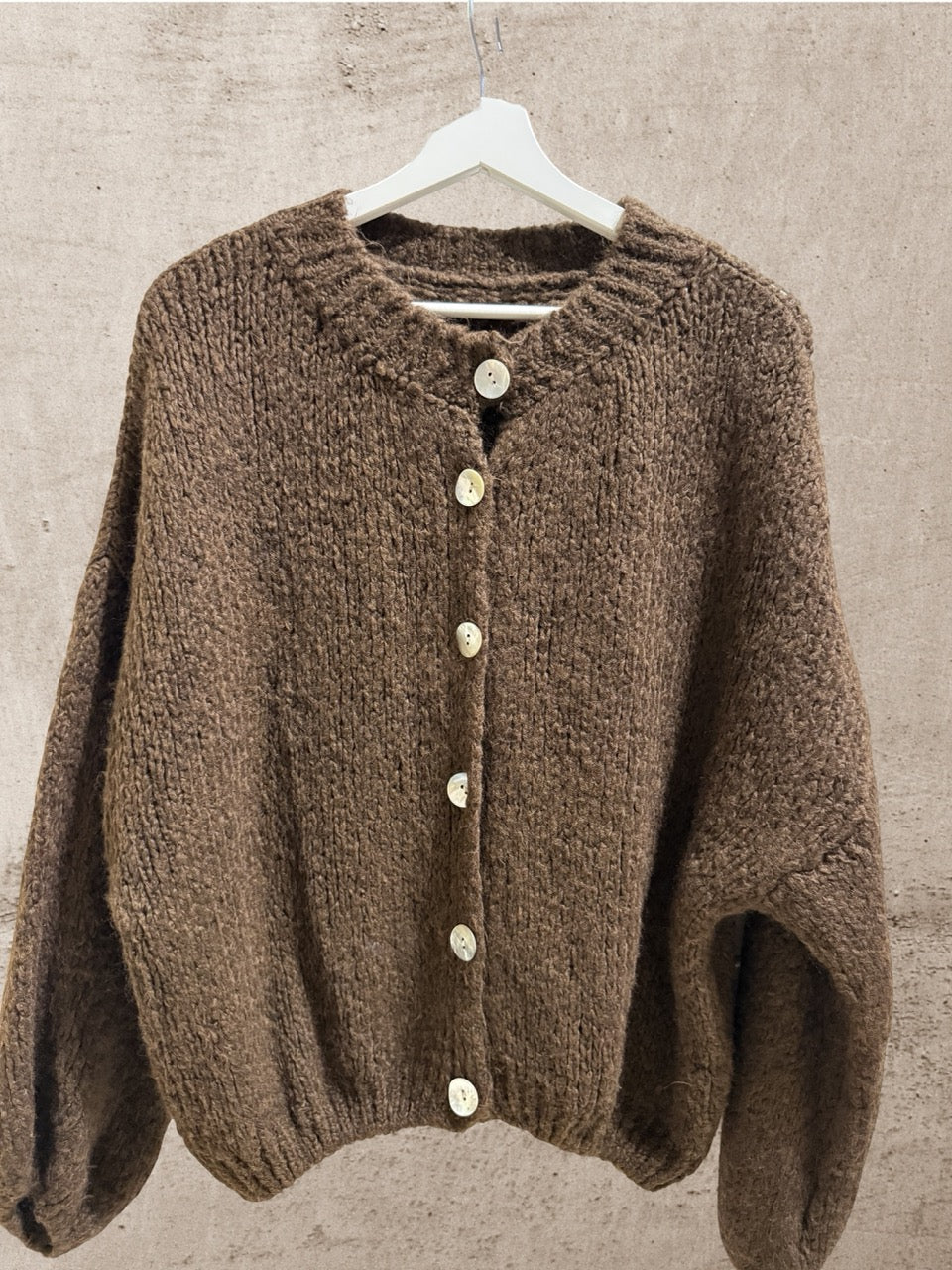 Cardigan Dunkelbraun