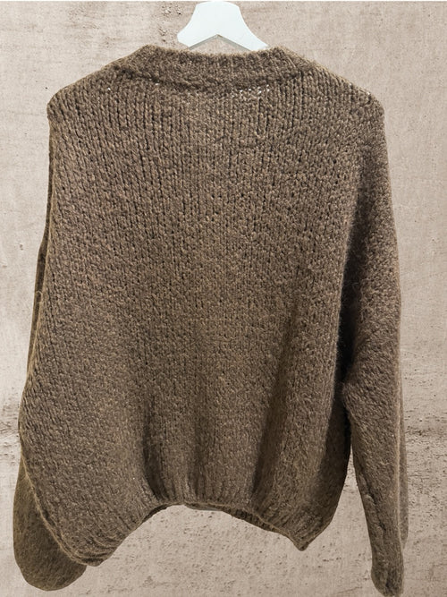 Cardigan Dunkelbraun