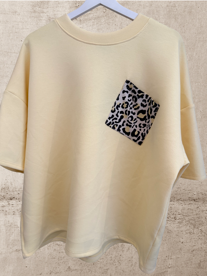 Oversize Tshirt gelb Leo Blogger Style