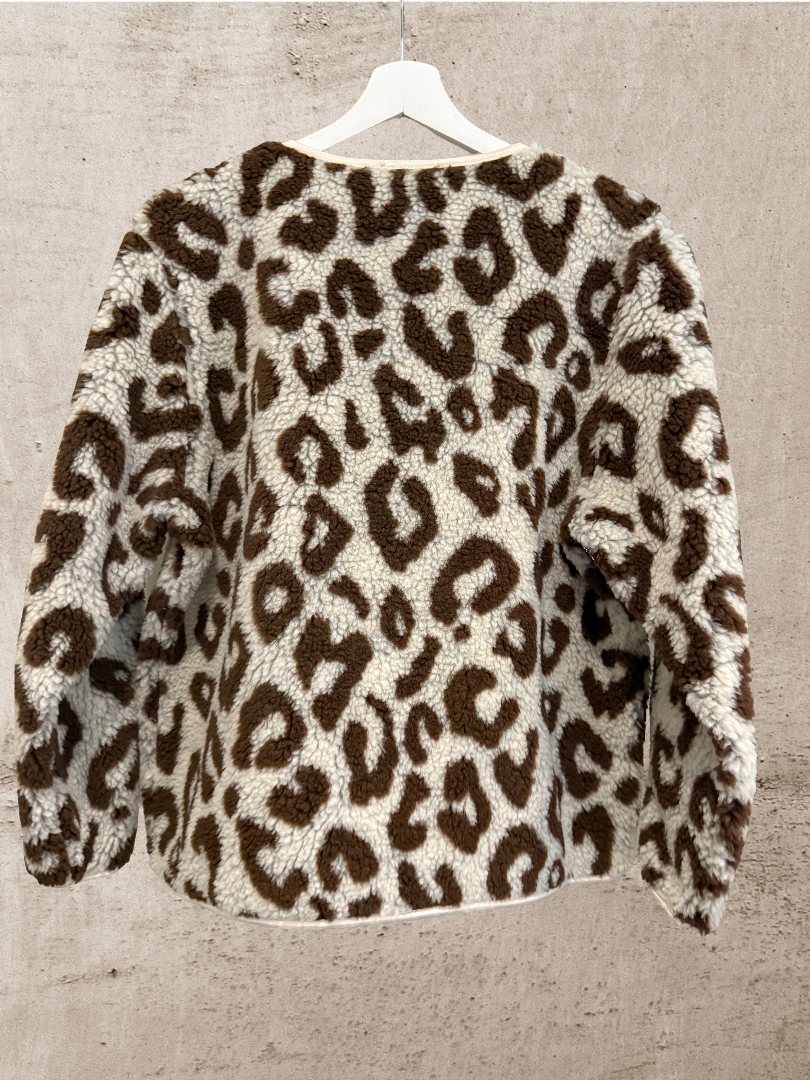 Leo Teddyjacke Creme braun Blogger Look